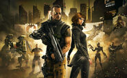 Deus Ex: The Fall key art