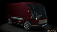 Render of a Motokun van, front side