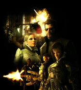 DXHR marketing artwork Jensen Reed Tyrants