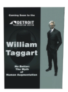 An advertisement for Taggart's talk in the convention center.