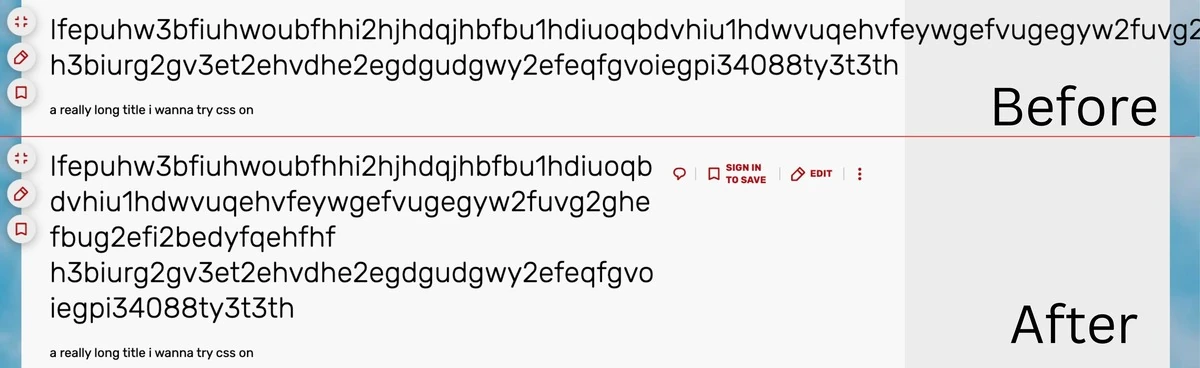 Fixing long page title example