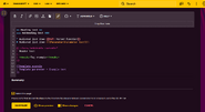 Dark theme.