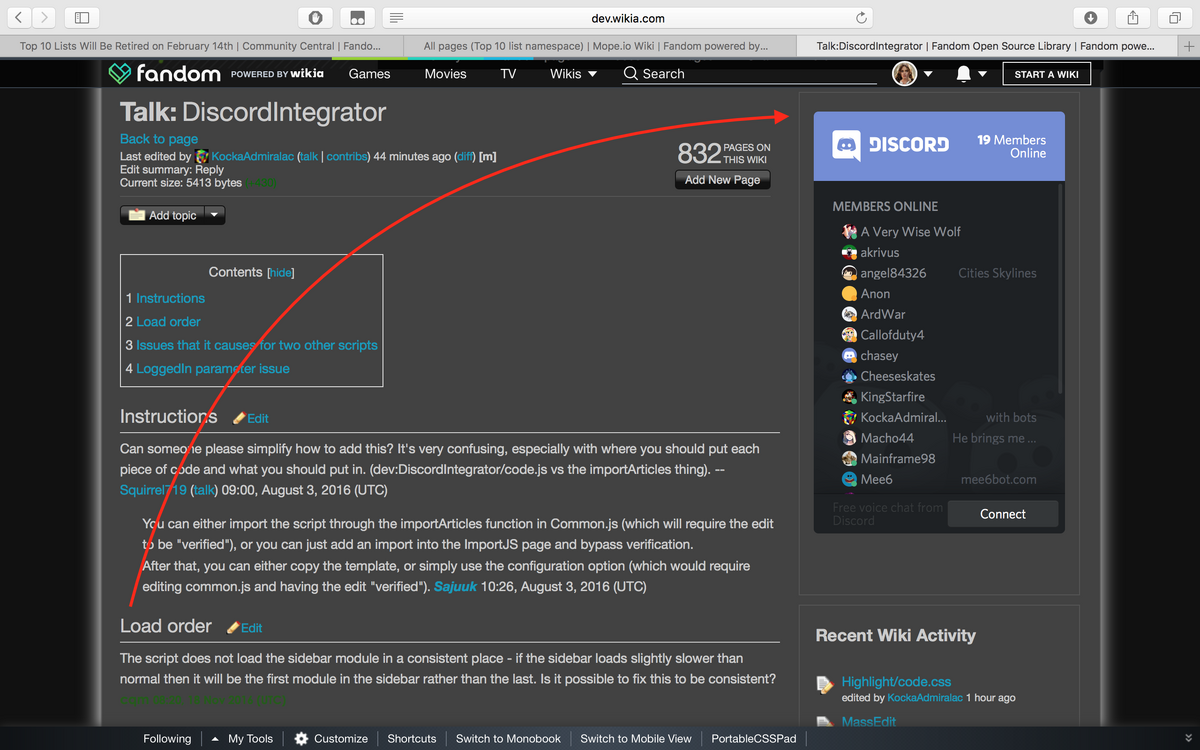 DiscordIntegrator, Fandom Developers Wiki