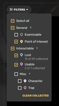 An example of two root and one nested group (the JSON of which is shown below)