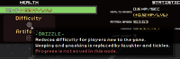 Risk of Rain Wiki Drizzle Difficulty Tooltip.