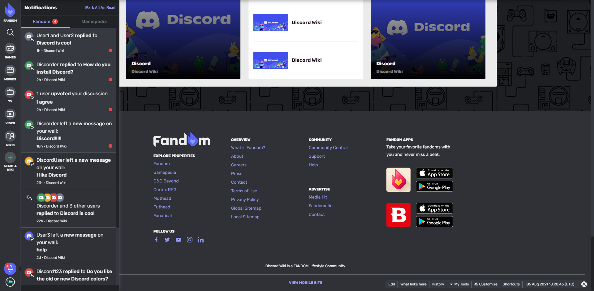 O que é o site Discord?