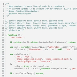 CodeblockLineNumbers
