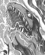 Lamygdol roars with thunder, art by Ken Ishikawa in Neo Devilman