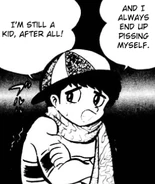 The frightened child