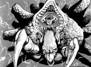 Part way into his second form, flying through the sky