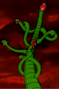 Muzan disguised as a hydra like demon