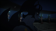 Akira stands in defense of a group of ordinary humans accused of being demons.