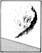 Agwel appears half fused to a wall