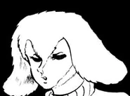 Izumi concentrating on her psychic abilities