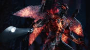 Dante's Devil Trigger with open wings.