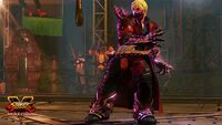 SFV Arcade Edition - Gilgamesh on Ken's Dante costume