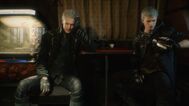 DMC5 Vergil and Nero in the main menu