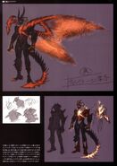 Concept art for Dante's Ultimate Devil Form from the Devil May Cry 4 Devil's Material Collection.