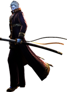 CG Render of Vergil's "Corrupt Vergil" costume in Devil May Cry 4: Special Edition