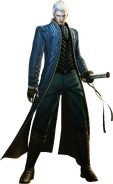 CG Render of Vergil, as depicted in Devil May Cry 4: Special Edition