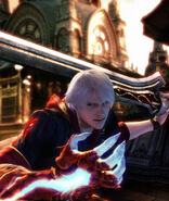 Promotional art of Nero in Devil May Cry 4