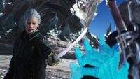 DMC5 Vergil at the top of the demon tree