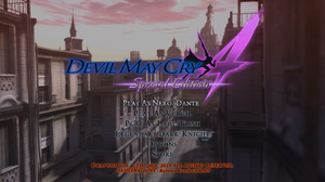 Tradução de Devil May Cry 4 sem bug no menu de personalização 