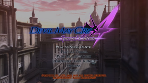 DMC4SE Play Using the Original Game Settings Menu