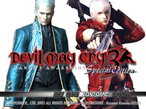 DMC3 Title Screen