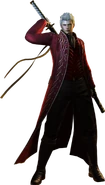 CG Render of Vergils "EX Vergil" costume in Devil May Cry 4: Special Edition