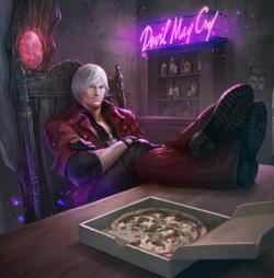 V character, devil may cry 5, tattoo, anime style, Anime, HD