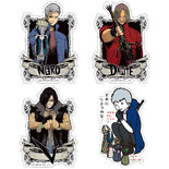 Nero as stickers as part of the CAPCOM X B-SIDE LABEL collaboration