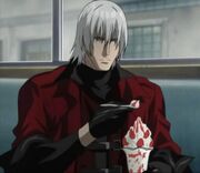Dante eating a strawberry sundae in the animated series.