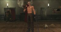 DMC3 Dante inside the shop