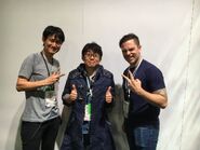 Director Itsuno wearing the jacket.[11]