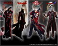 Dante's appearance between DMC1~DMC4