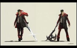 Image Dmc Wiki Fandom - Dante Devil May Cry Back - 1200x1600 PNG Download -  PNGkit