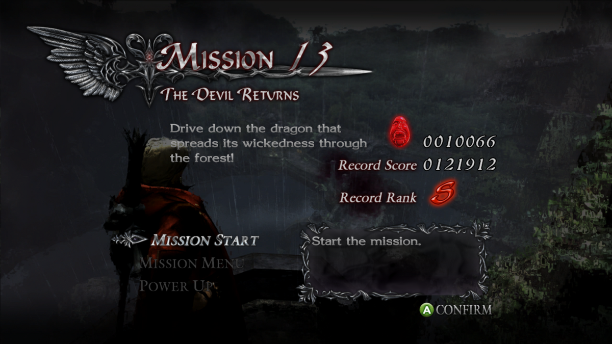 Devil may перевод. DMC меню. Dmc4 Mission menu. Devil May Cry menu.