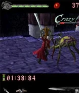 Dante fighting in the 3D version