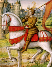 Joan of Arc on horseback