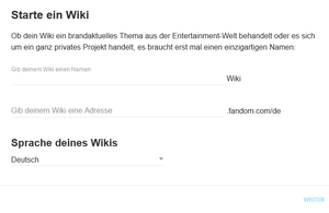 Starte ein Wiki 2018