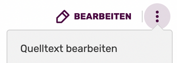 Bearbeiten-Menü VE - Quelltexteditor