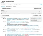 Letzte Änderungen