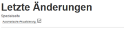 AjaxRC auf der Spezialseite „Letzte Änderungen“