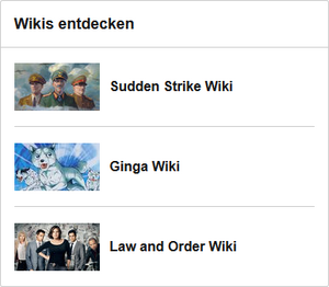 Wikis entdecken Spotlights DE