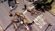 Five girls spilled from barrels