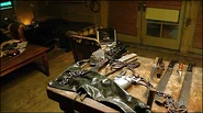 Tools on table
