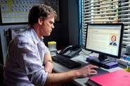 Dexter researches Evelyn Vogel