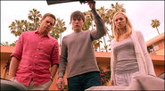 Zach shows Dexter the body of Shawn Decker