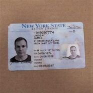 Jim's driver license